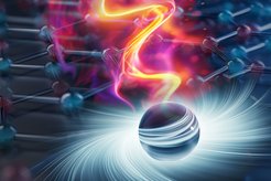 Tailored terahertz radiation excites the antiferromagnetic material, driving its collective atomic vibrations. During such coherent motion of atoms, the interatomic distances are modulated in a specific manner, altering magnetic interactions and inducing net magnetization.